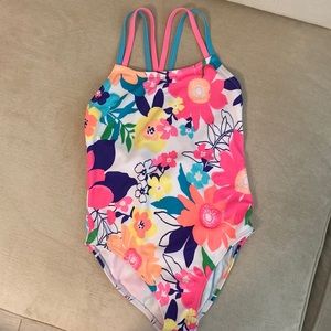 PRICE REDUCED!!! Now $7  Girl’s floral colorful swimsuit